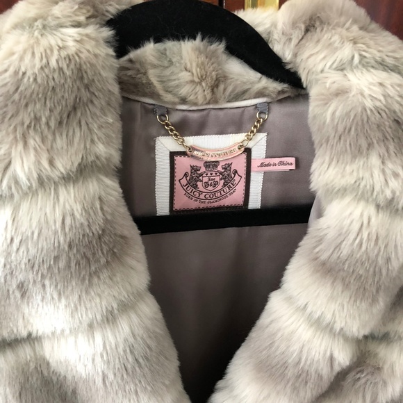 Juicy Couture Faux Fur Coat - Picture 7 of 10